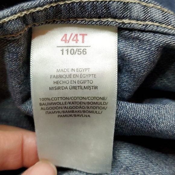 POLO Ralph Lauren Denim Tuxedo Bib Shirt-Dress - Picture 6 of 6